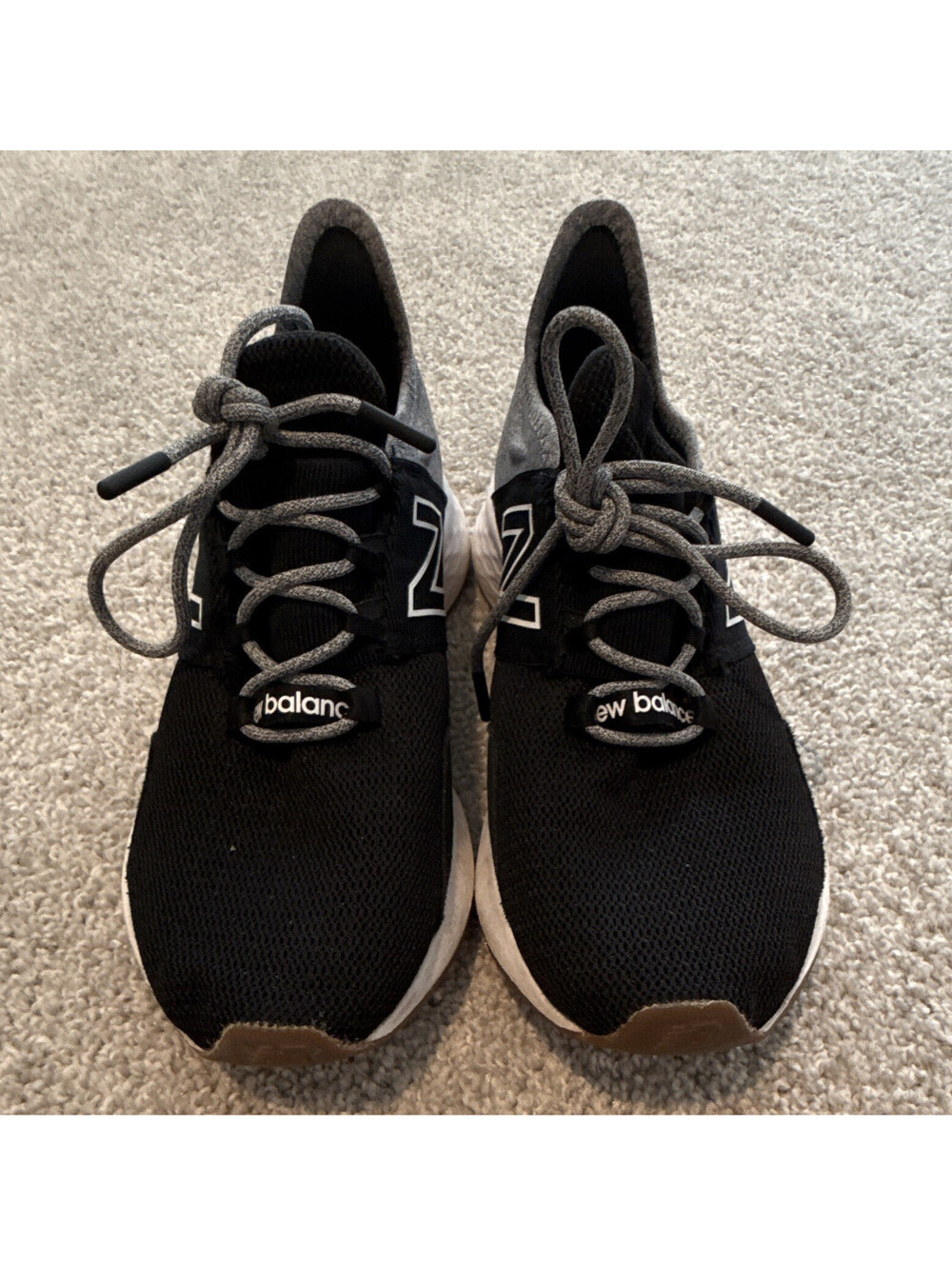 NewBalance Women’s  Black/Gray/White Low Top Lace-Up Athletic Sneakers